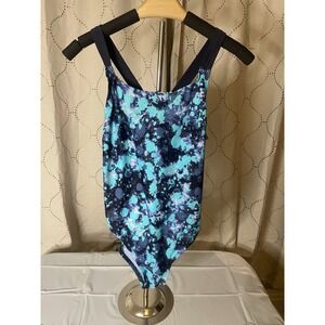 C9 by Champion Womens Size Medium One Piece Swimsuit Athletic Cut Blue